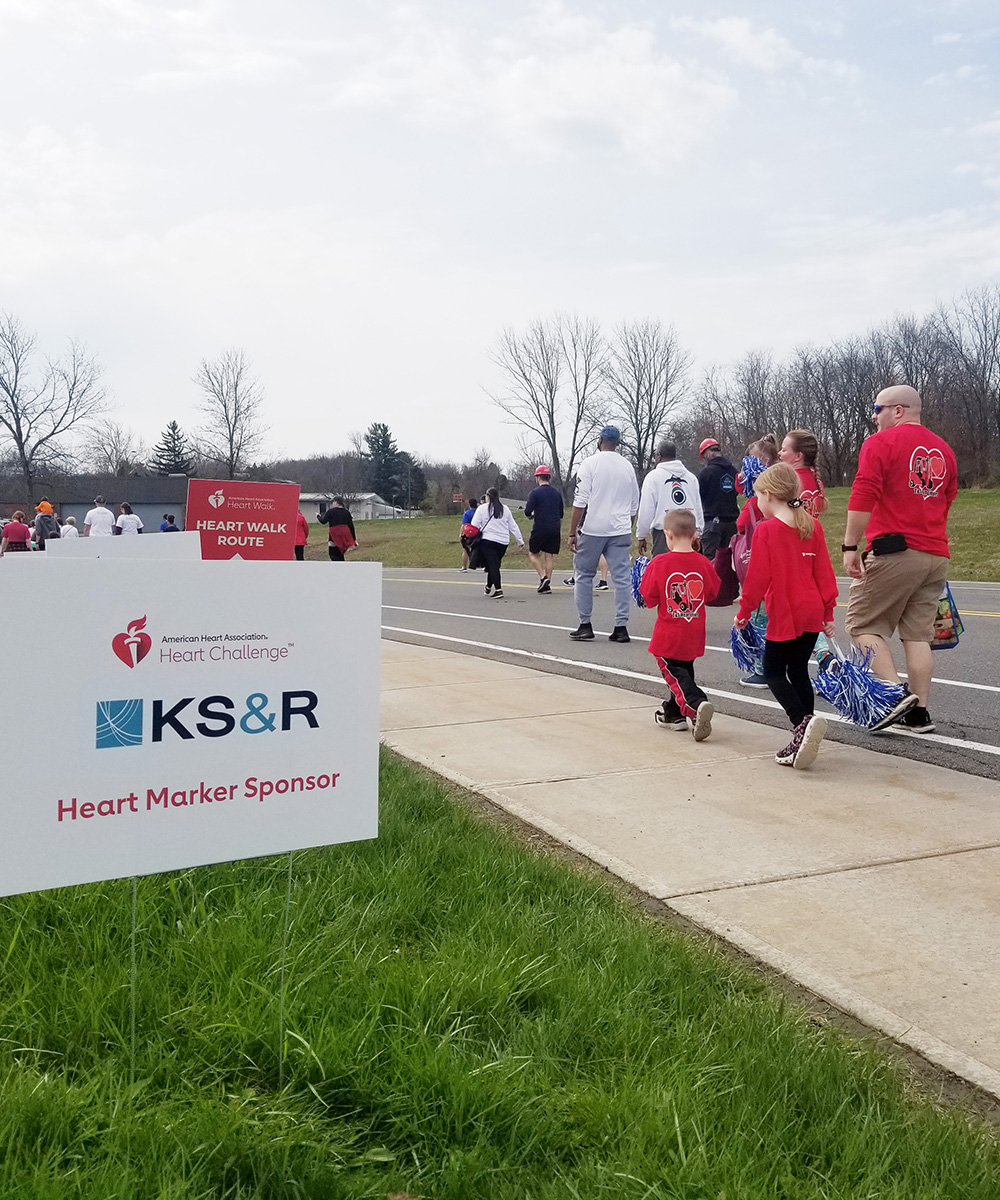 KS&R Sponsors The American Heart Association Heart Walk Hero Image
